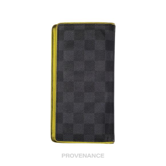 🔴 Louis Vuitton Brazza Long Wallet - Damier Graphite Yellow - Picture 3 of 9